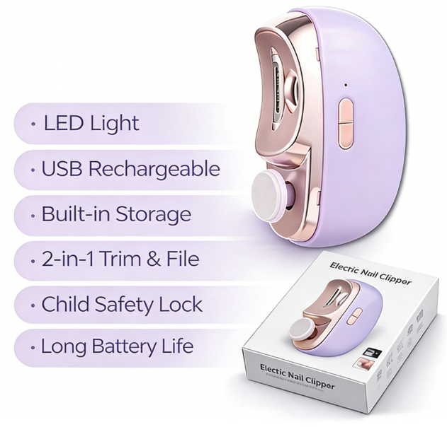 EasyGrip Electric Nail Clipper