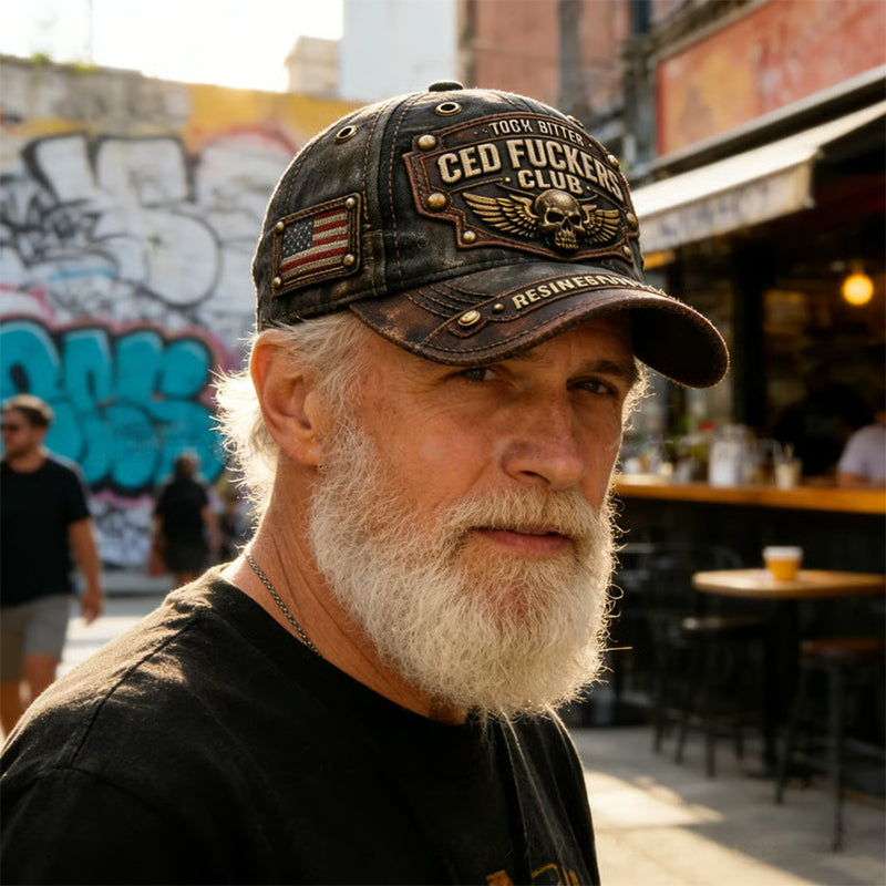 Old Fuckers Club Vintage Embroidered Cap