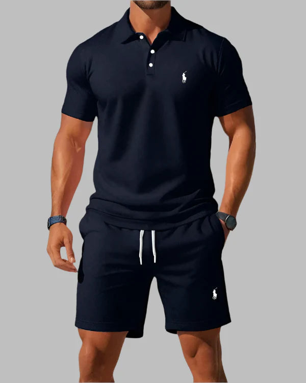 R·L™  Men’s Premium Casual Two-Piece Set – Breathable T-Shirt & Shorts