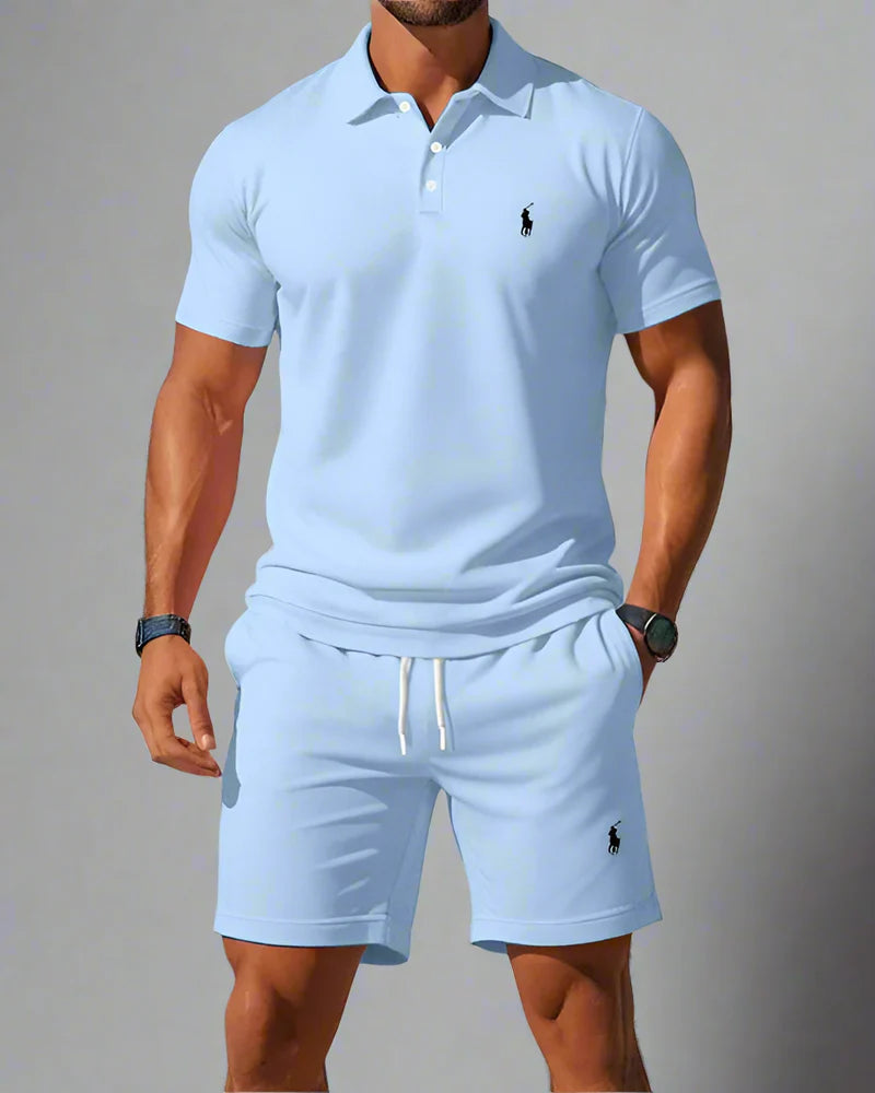 R·L™  Men’s Premium Casual Two-Piece Set – Breathable T-Shirt & Shorts