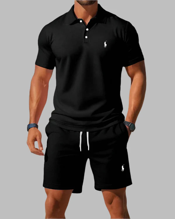 R·L™  Men’s Premium Casual Two-Piece Set – Breathable T-Shirt & Shorts